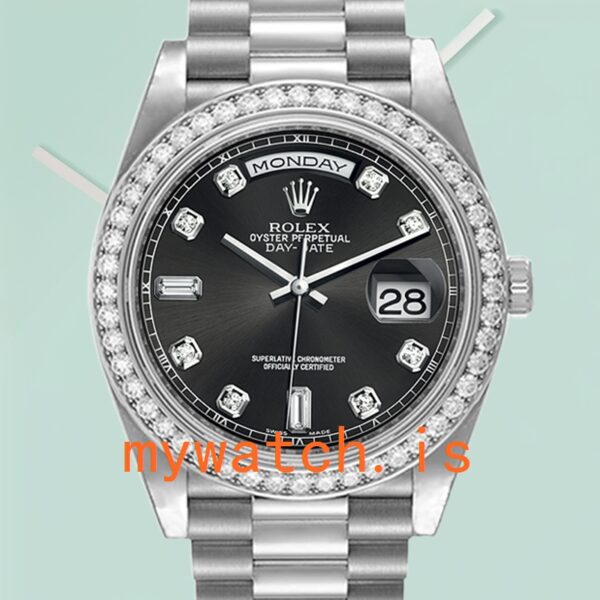 Rolex Day-Date 36mm 118346 Mens Diamond Bezel: Authentic vs. Replica