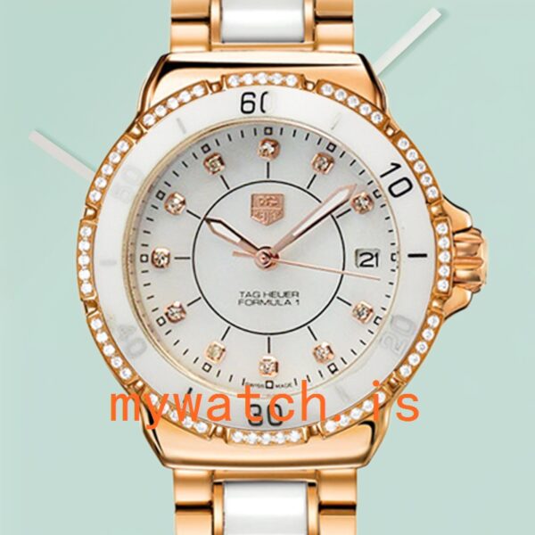 Tag Heuer Formula 1 38mm Formula1WDB-010 Ladies Rose Gold-tone Bracelet: Genuine vs. Replica