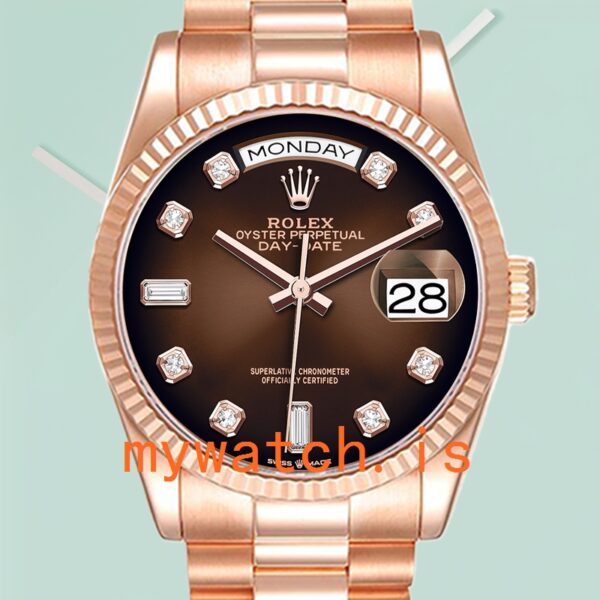 Rolex Day-Date 36mm Mens m128235-0037 Brown Dial: A Symbol of Prestige and Precision