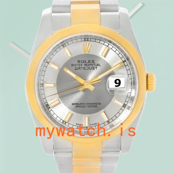 Rolex Datejust Mens 116203STSO 36mm Silver-tone: Genuine vs. Replica
