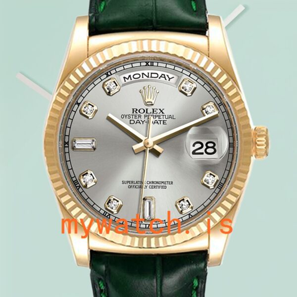 Rolex Day-Date Men’s m118138-0135 36mm Stainless Steel Grey Dial: A Timeless Masterpiece