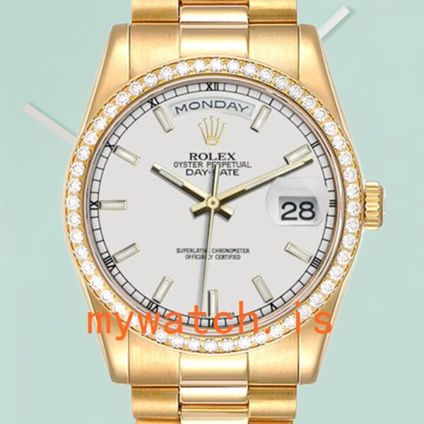 Rolex Day-Date Men’s 36mm M118348-0098 Automatic: A Symbol of Prestige and Precision