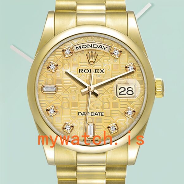 Rolex Day-Date 36mm Mens 118208 Automatic: Genuine vs. Replica