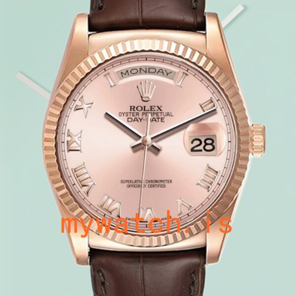 Rolex Day-Date Men’s 36mm 118135 Rose Gold Dial: A Timeless Masterpiece