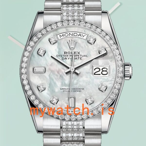 Rolex Day-Date 118346 36mm Mens President Bracelet Mother of Pearl Dial: Authentic vs. Replica