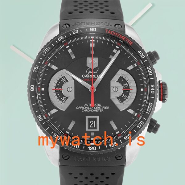 Tag Heuer Grand Carrera 43mm Mens CAV511C.FT6016 Silver-tone: Genuine vs. Replica